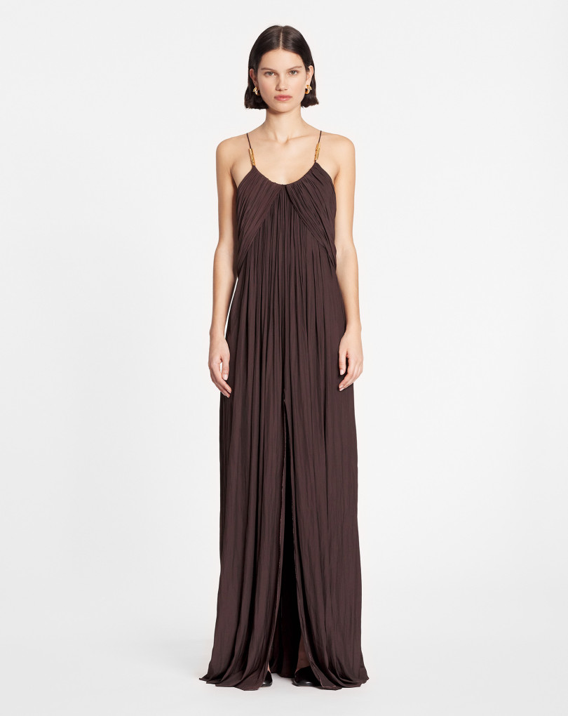 ROBE LONGUE À BRETELLES