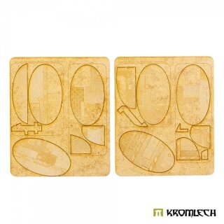 ** % SALE % ** Hi-Tech 90 x 52mm Oval - Base Toppers (6)