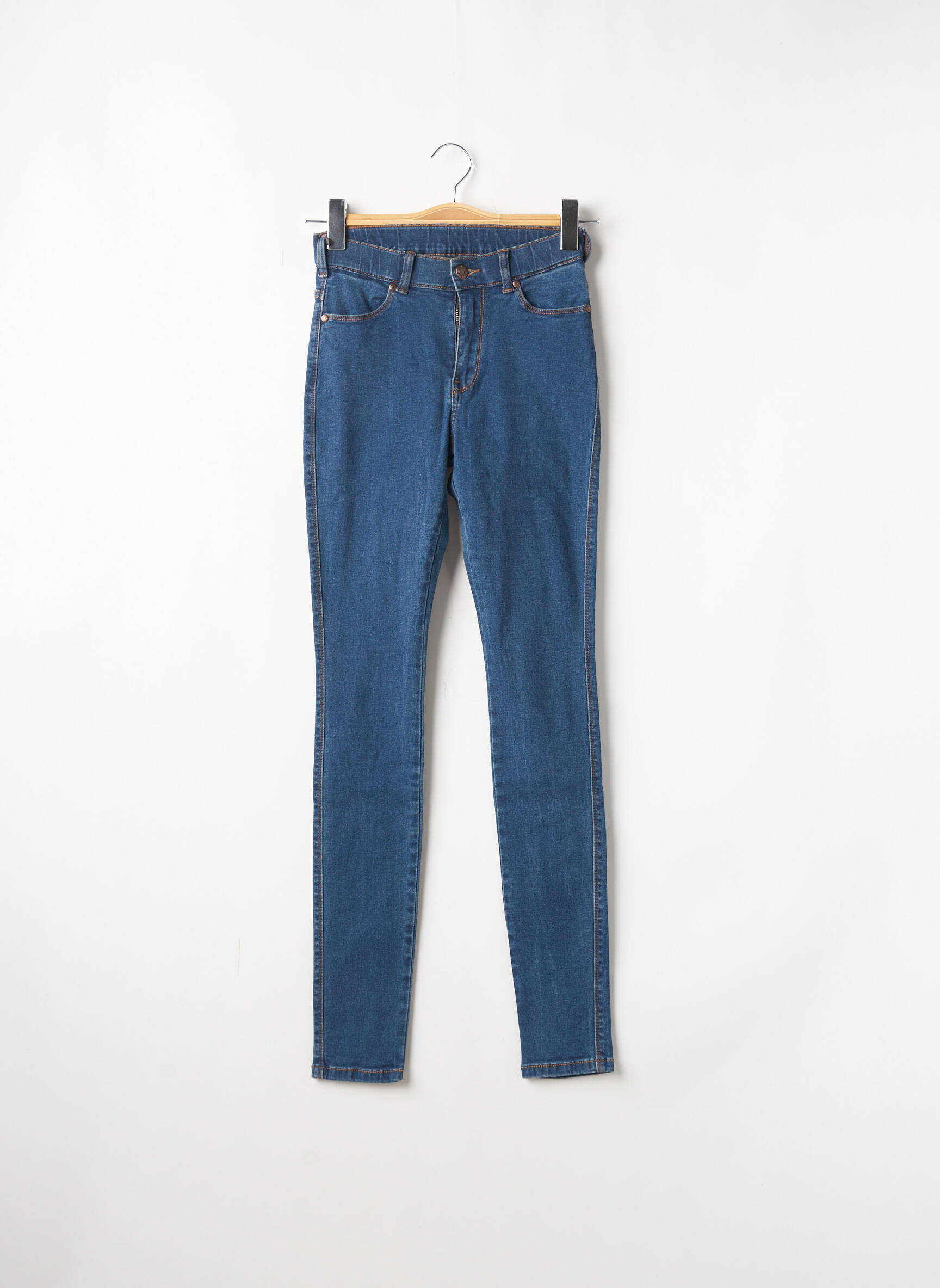 Dr Denim Jeans Skinny Femme couleur bleu