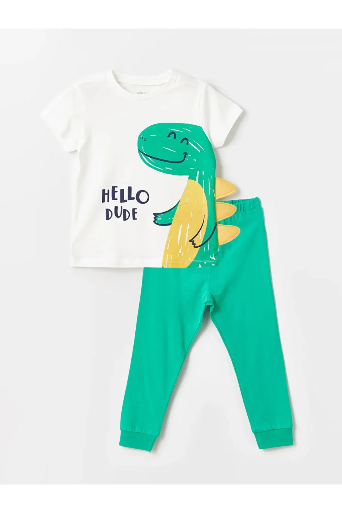 LC Waikiki  LCW Baby Pyjama-Set für Jungen mit Rundhalsausschnitt und kurzen Ärmeln