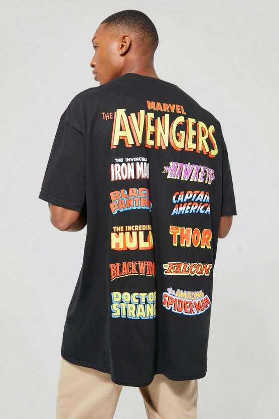 Oversize T-Shirt mit lizenziertem Marvel Avengers Print