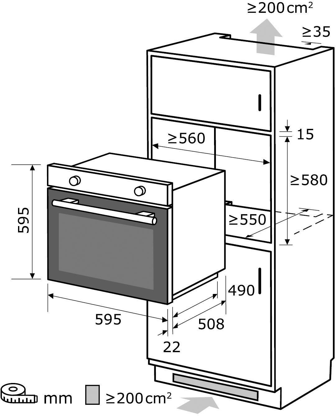 exquisit Backofen-Set BAKO65601H