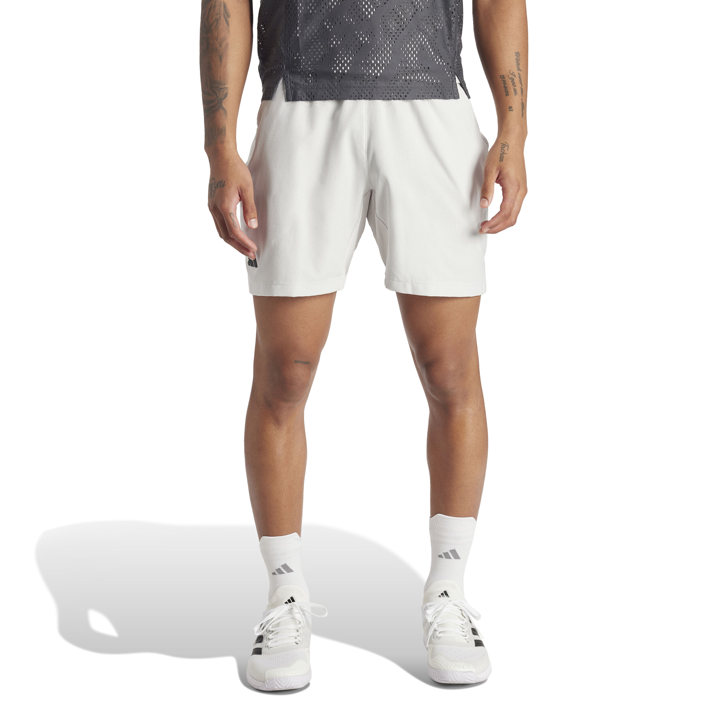 Set With Tight Shorts Herren - Hellgrau, Schwarz