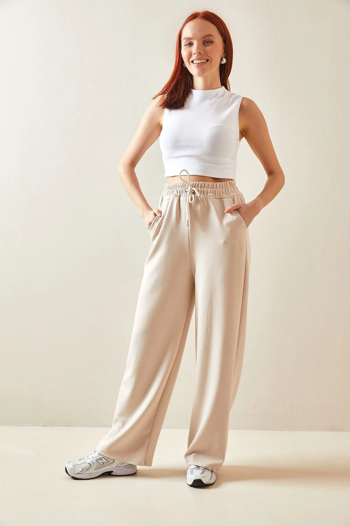XHAN  Jogginghose - Beige - Slim