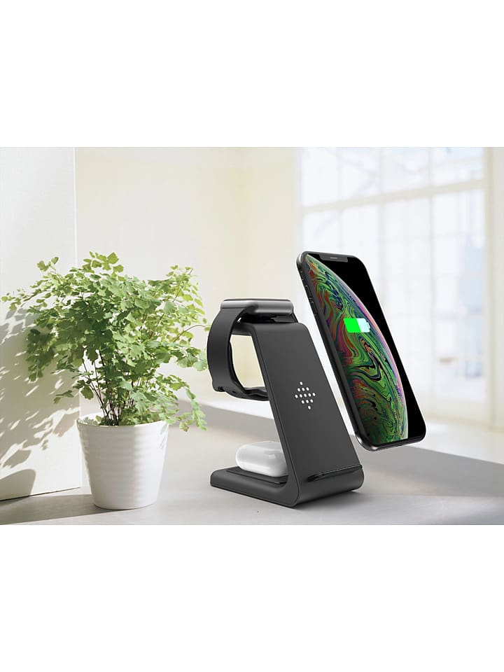 SmartCase Docking-Station für iPhone, Apple-Watch, AirPods in Schwarz günstig kaufen onesize