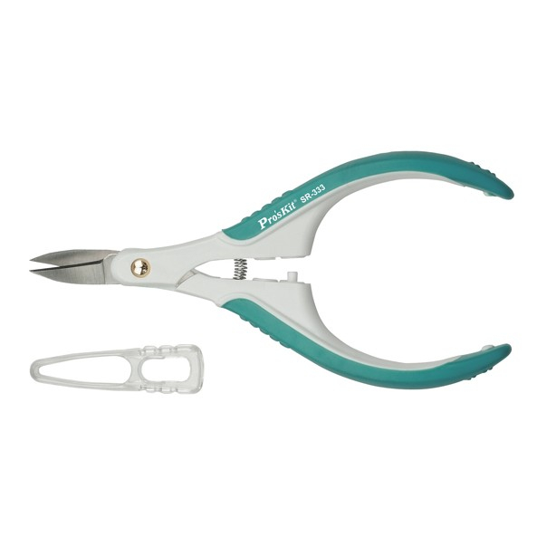 Viwanda Pro'skit professionelle Edelstahl Klingen Mikro Präzisions Schere mit Schutzkappe (120mm)