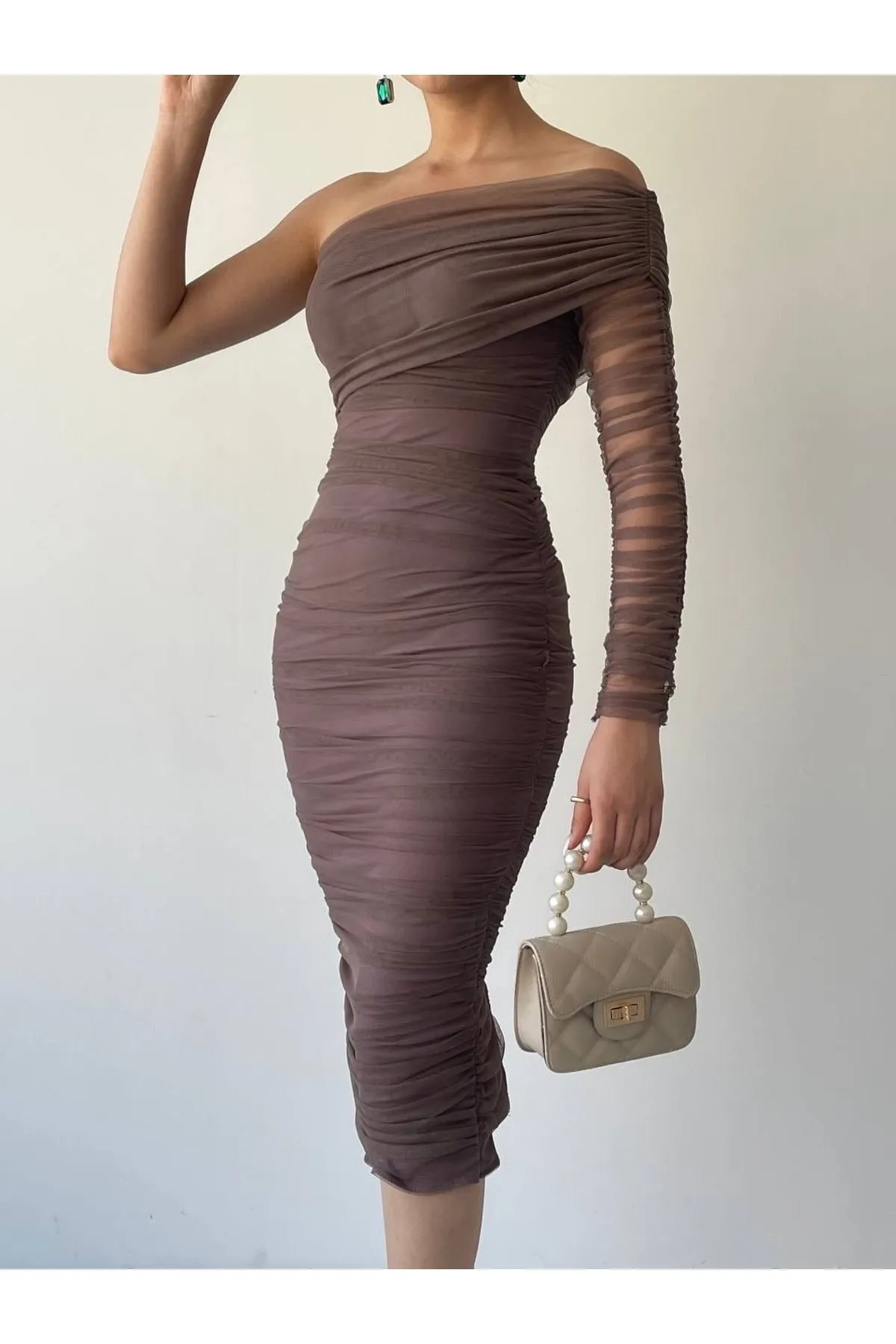 MY BELLA BUTİK  Kleid - Braun - Basic