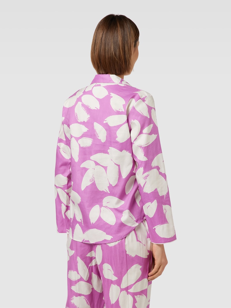 Pyjama-Oberteil mit Allover-Muster in pink