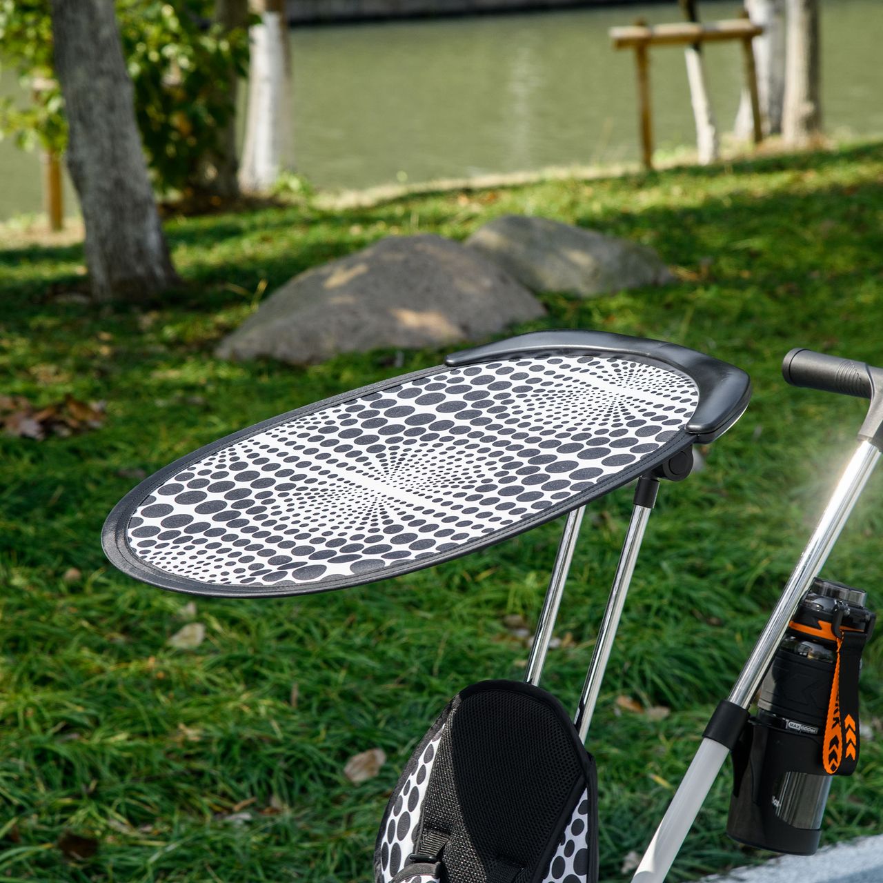 HOMCOM 6-in-1 Dreirad mit Schubstange, Kinderdreirad mit Sonnendach, Korb,  Weiß