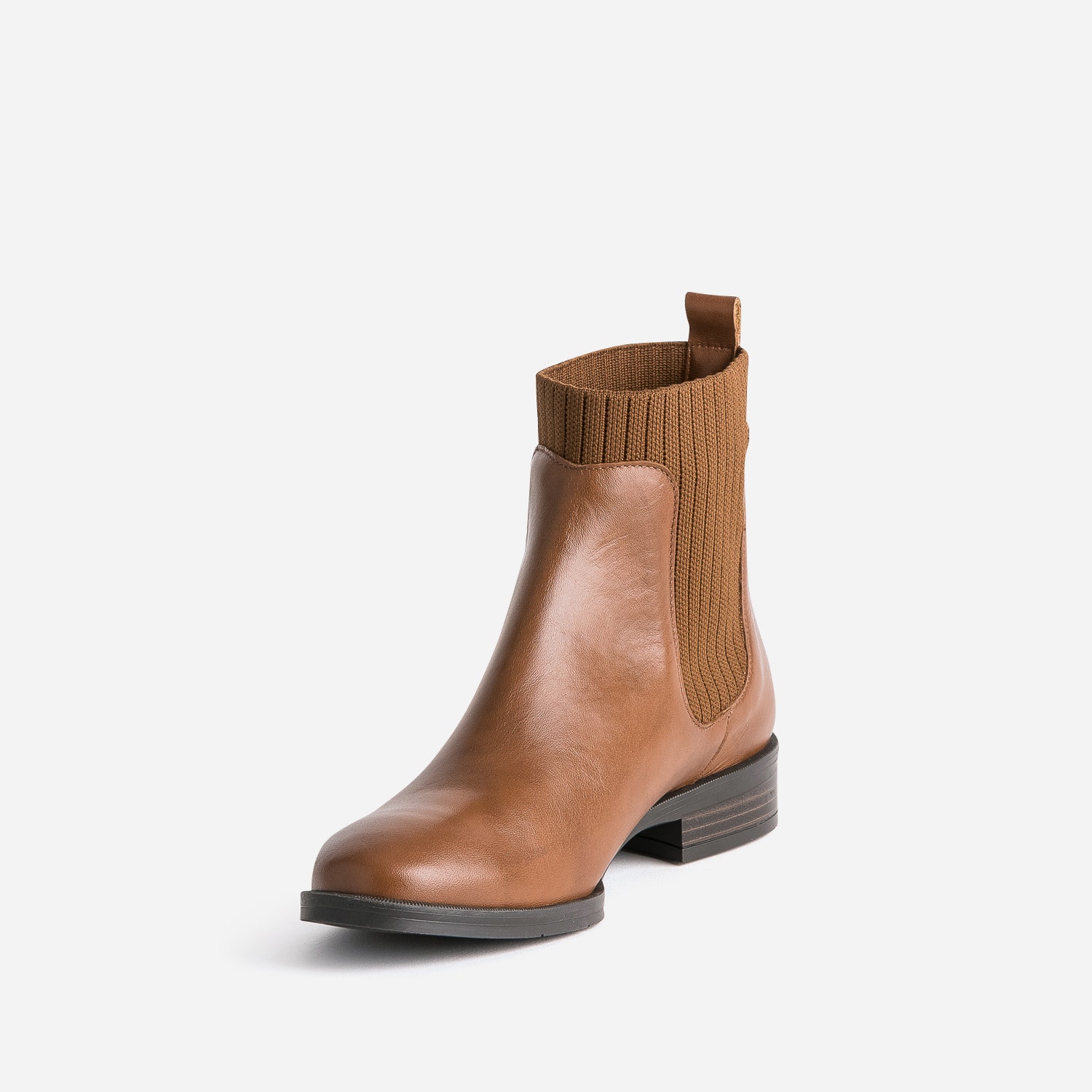 Chelsea boots ERAM FLEX cognac en cuir