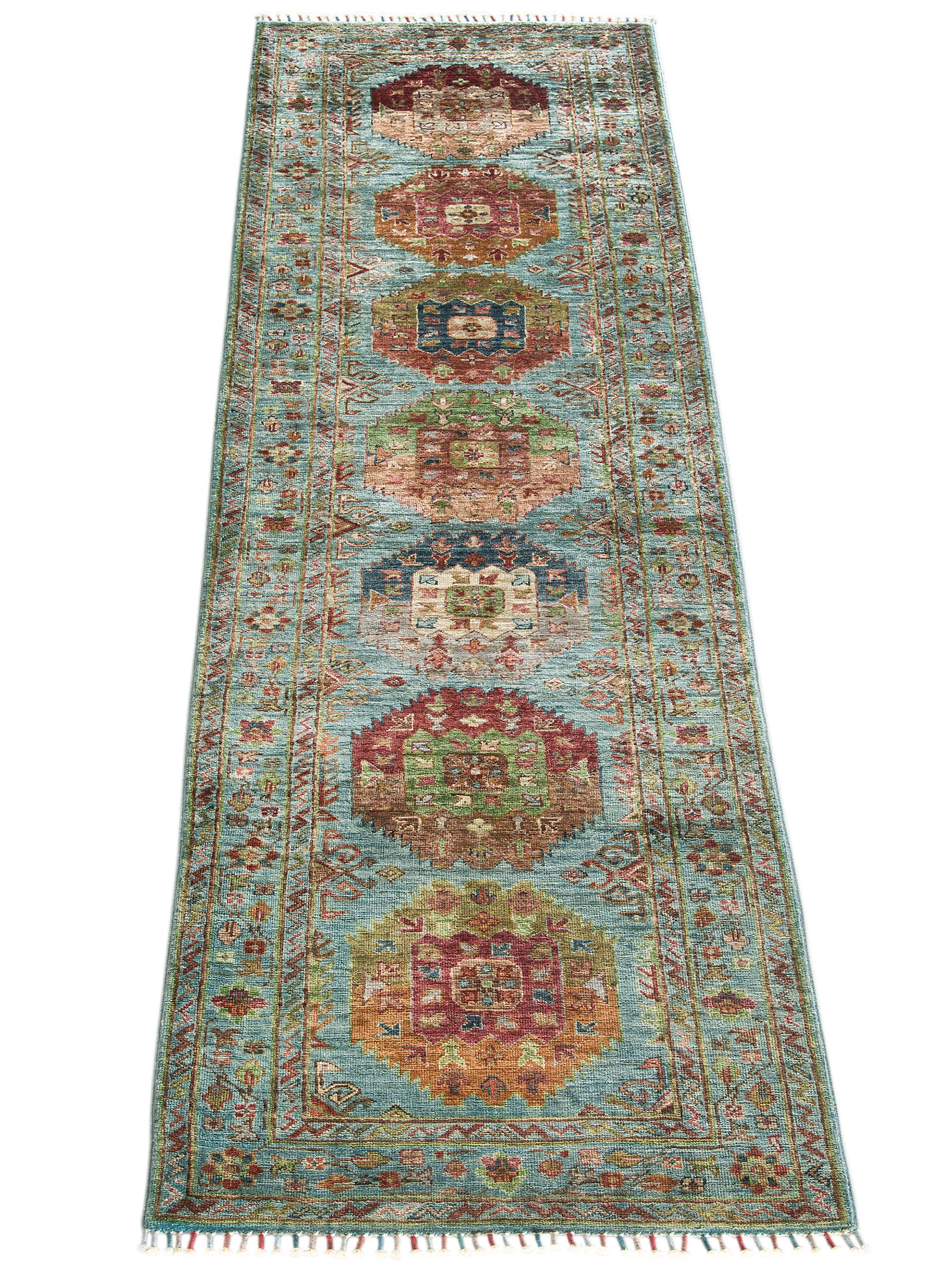 Kazak Ghazni ca. 75 x 290 cm, Unikat / Einzelstück