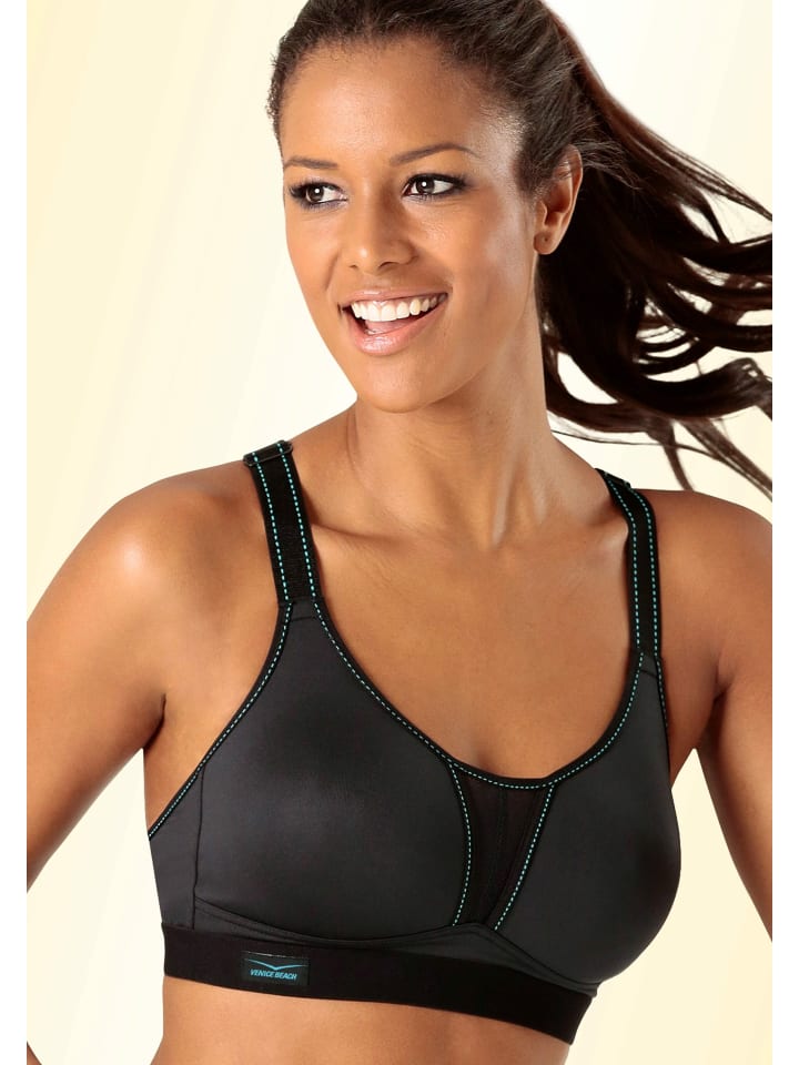 Venice Beach Sport-BH in schwarz günstig kaufen