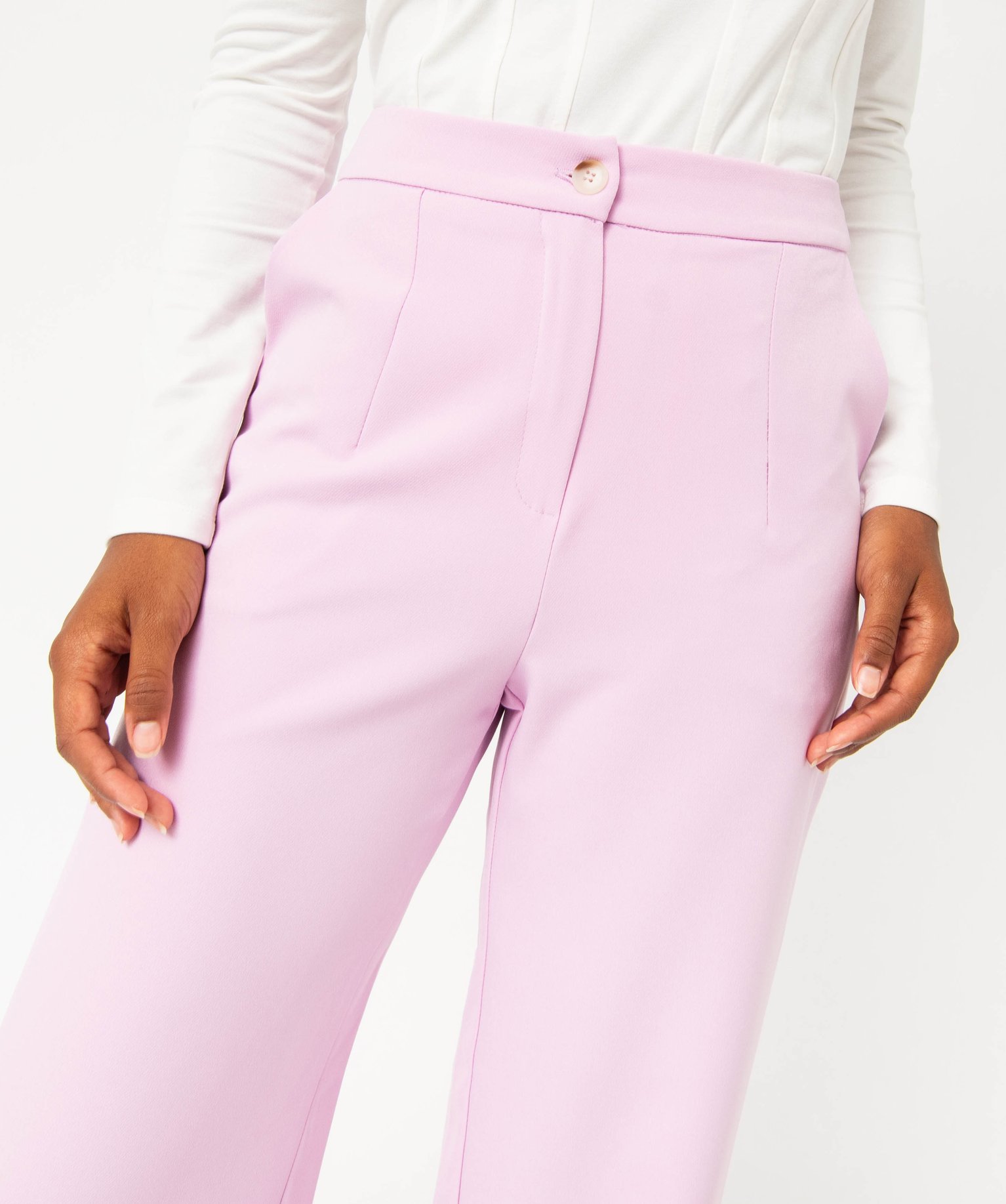 Pantalon de tailleur large et fluide femme - Gémo x Melissa... violet clair | GEMO