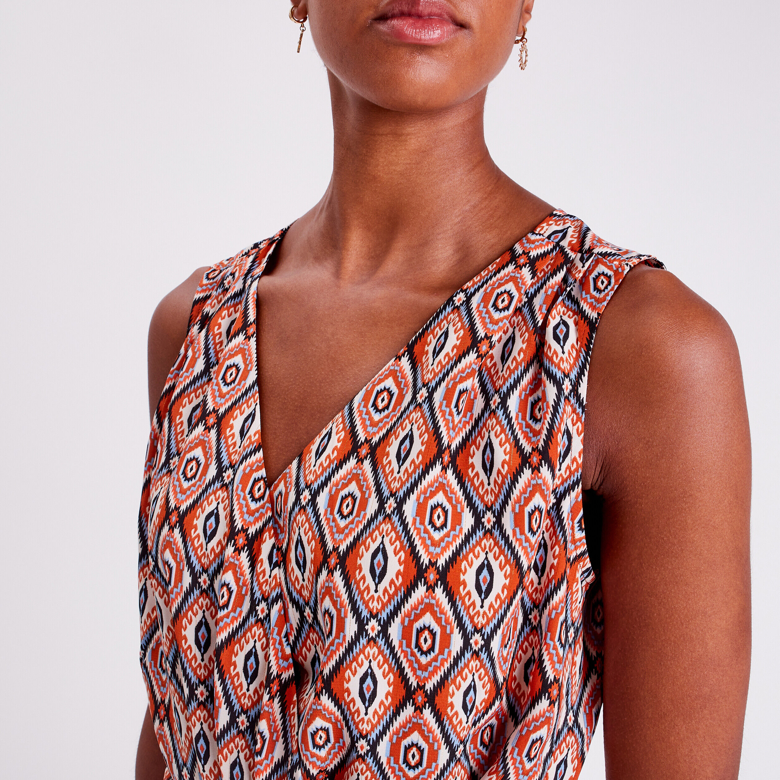 Blouse sans manches beige femme | Cache Cache