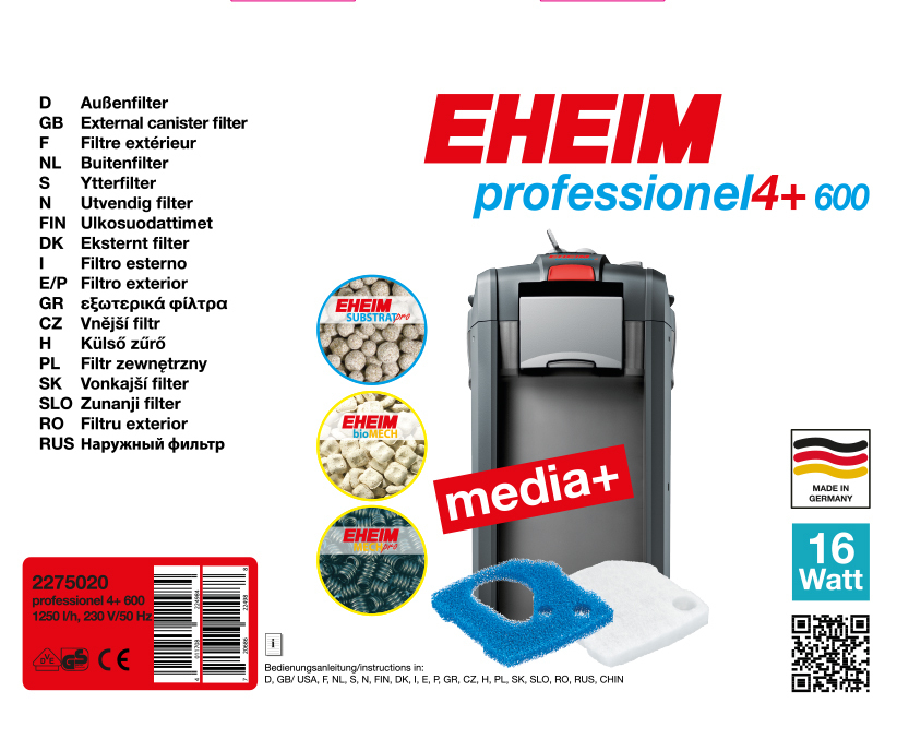 EHEIM Filter EHEIM professionel 4+ 600
