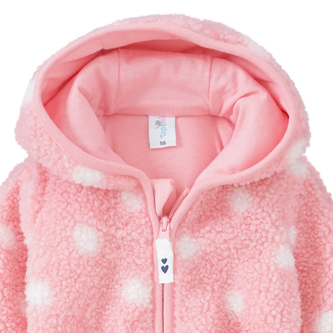 Newborn Kuscheljacke aus Teddyplüsch
