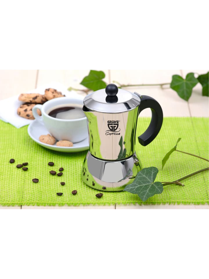 GRÄWE Espressokocher in silberfarben günstig kaufen