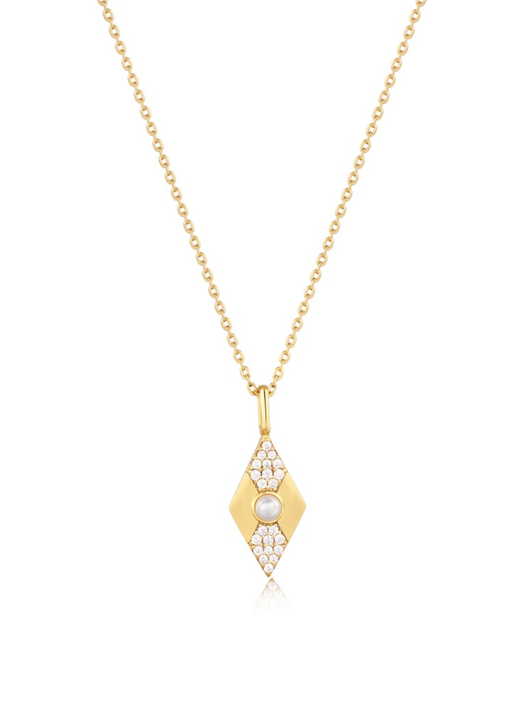 Geometrijska ogrlica Ania Haie Pearl M s cirkonima