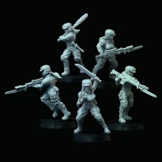 Female Brigade: Soldiers in Melee (28mm) (5)