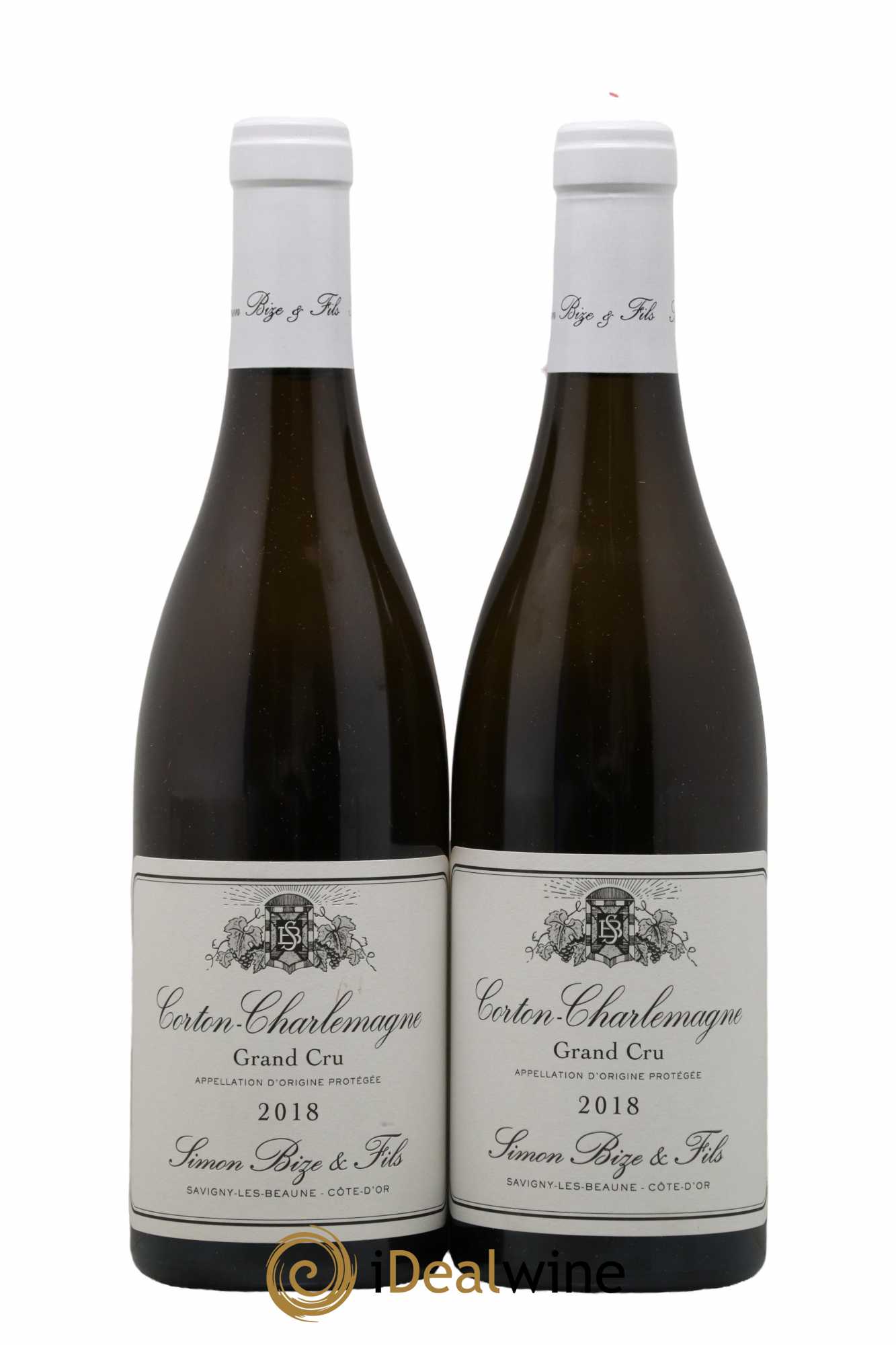 Corton-Charlemagne Grand Cru Simon Bize & Fils  2018 - Lot de 2 Bouteilles