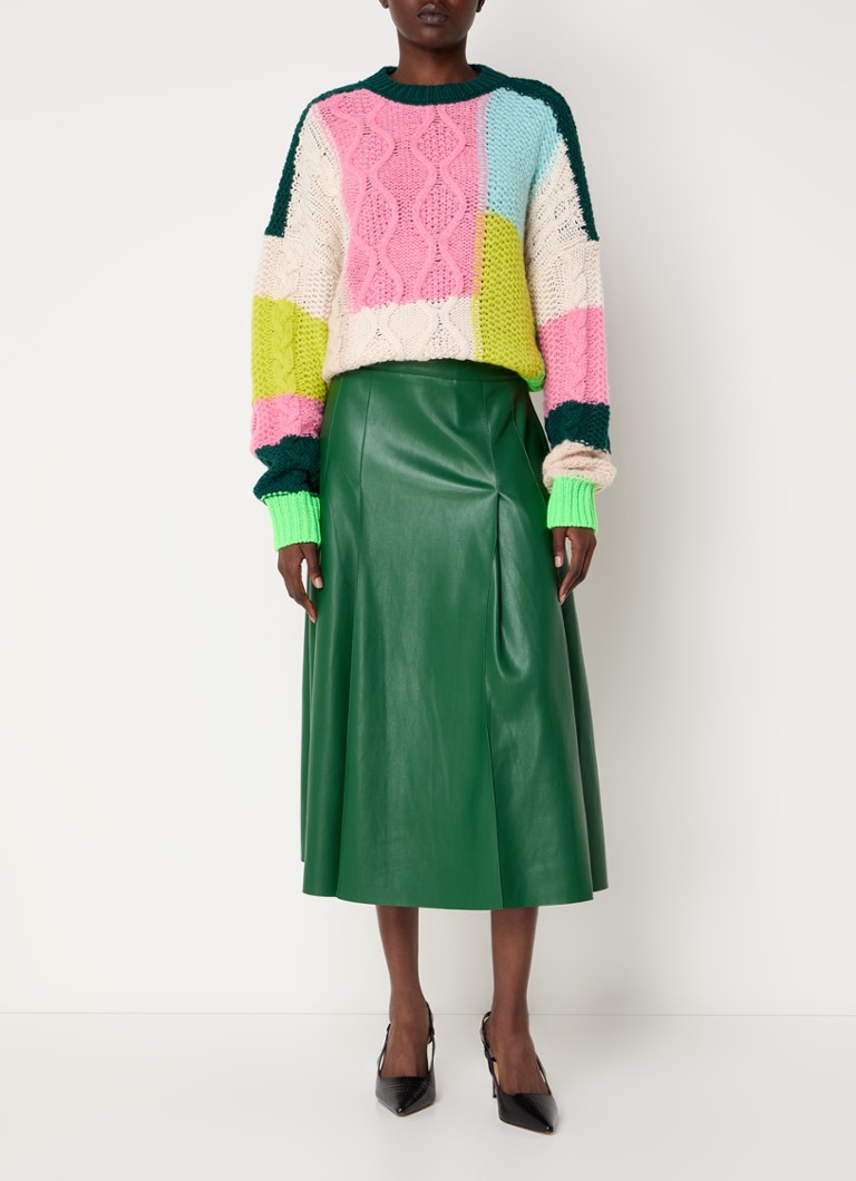 Essentiel Antwerp Girlchrush -palmikkoneulepusero alpakkavillasekoitteesta