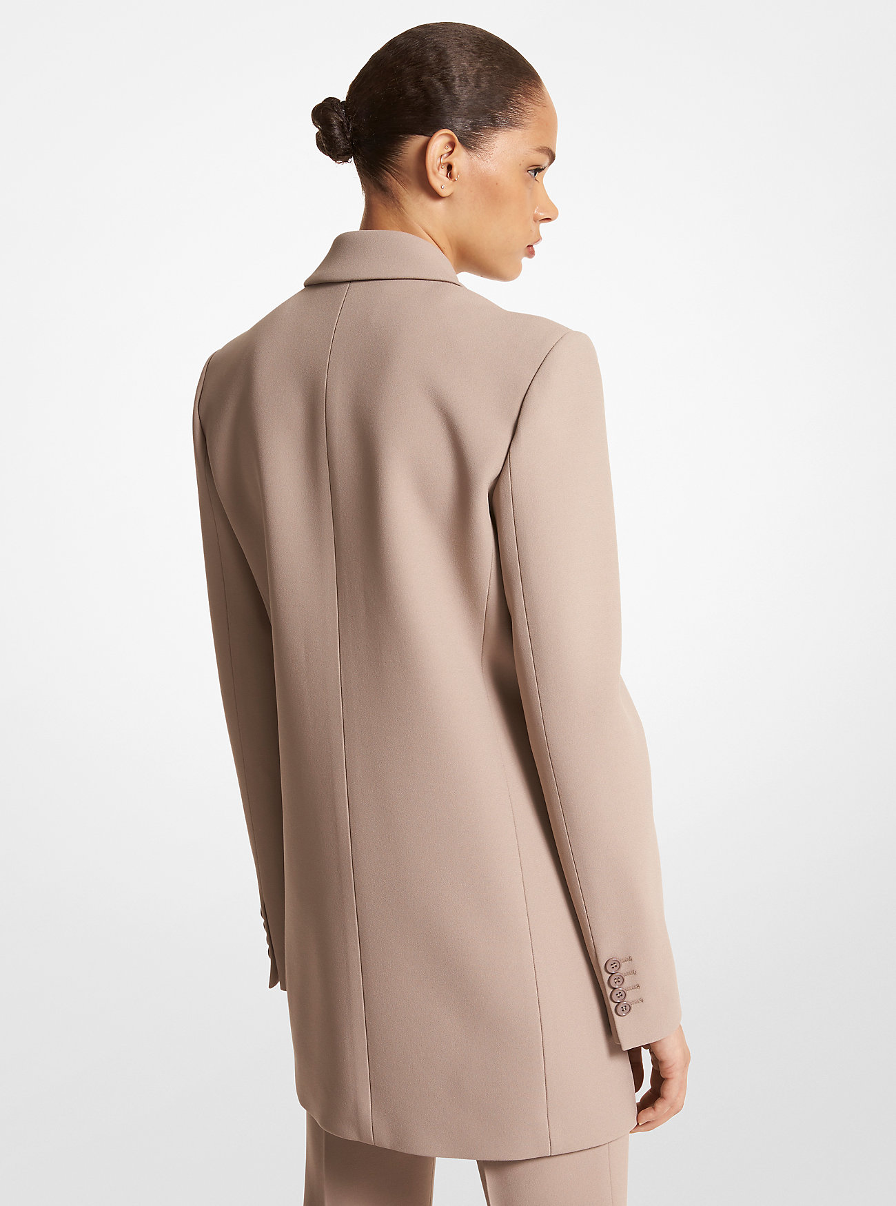 Darcy Double Crepe Sablé Blazer - TAUPE