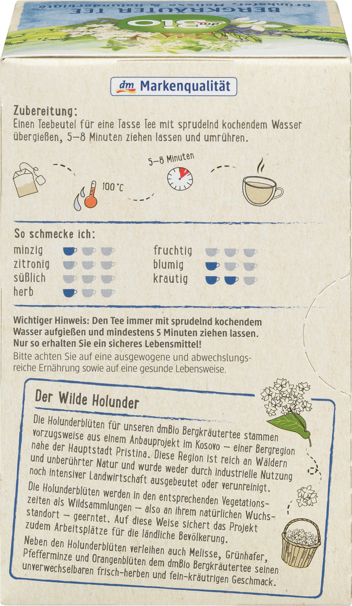 Kräutertee Bergkräuter (20 Beutel), 35 g