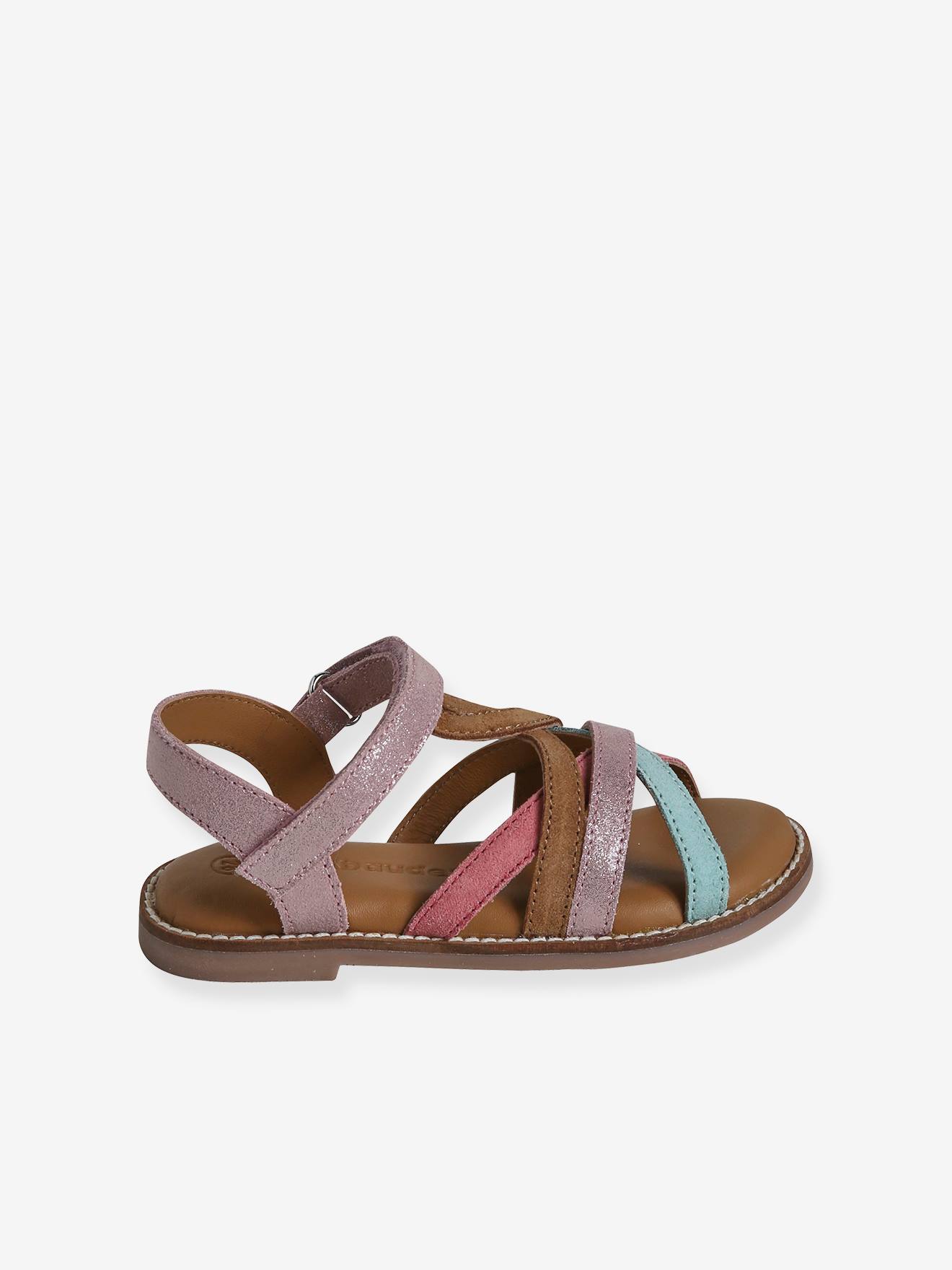 Vertbaudet Kinder Sandalen mit Klettverschluss - mehrfarbig