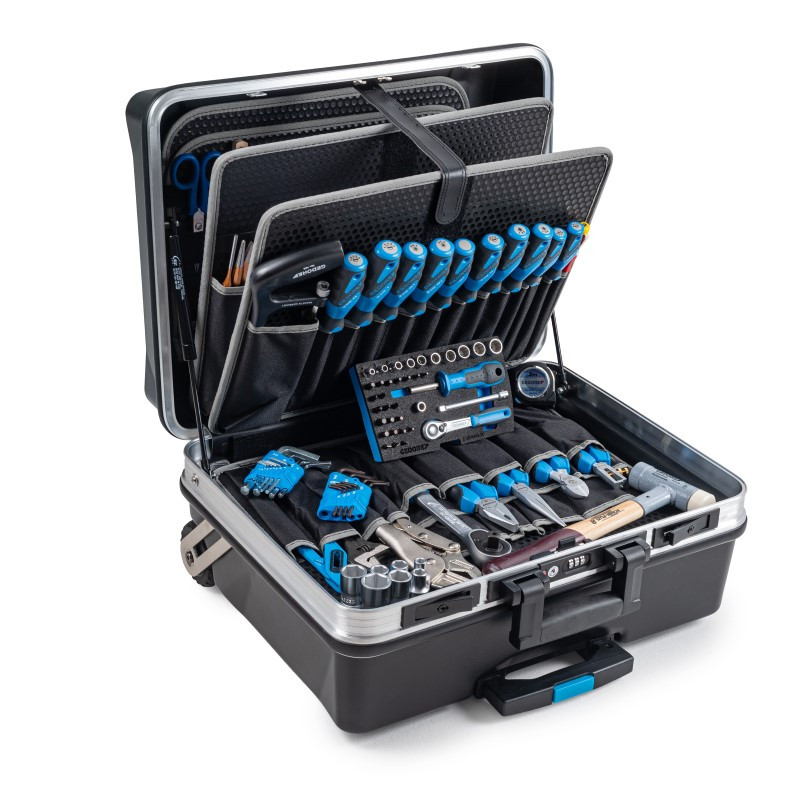 Coffret d'outils Gedore 8097630 S100 - 115.05/PG de 101 pièces en coffret noir et blanc