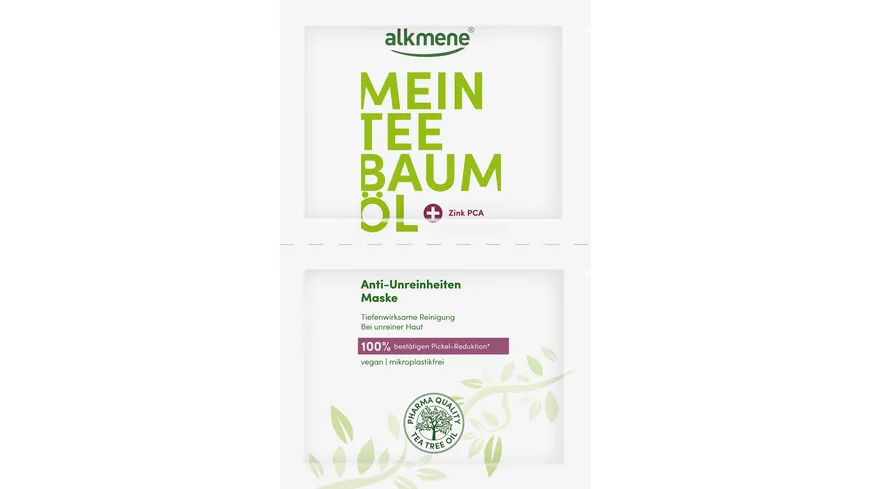 alkmene Mein Teebaumöl Anti-Unreinheiten Maske 14 ml