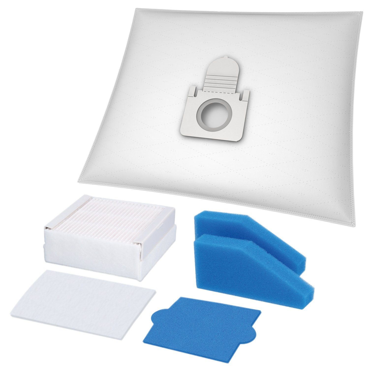 McFilter Staubsaugerbeutel 10 Stück + 5-teiliges Filterset, passend für Thomas Staubsauger Pet & Family AQUA+, Perfect Air, Parkett XT, Allergy & Family AQUA+, Anti Allergy AQUA+, Cat & Dog XT, Home Clean & Parquet AQUA+, 15 St., mit Hygieneverschlus
