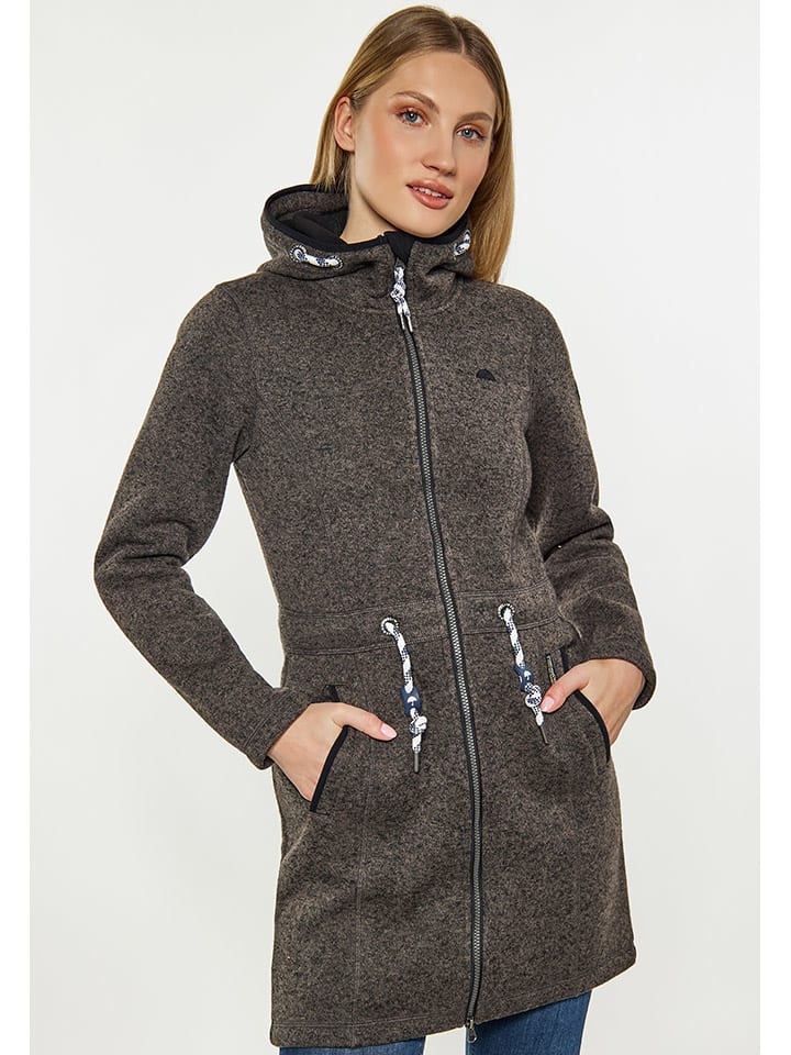 Schmuddelwedda Strickfleecemantel in Grau günstig kaufen