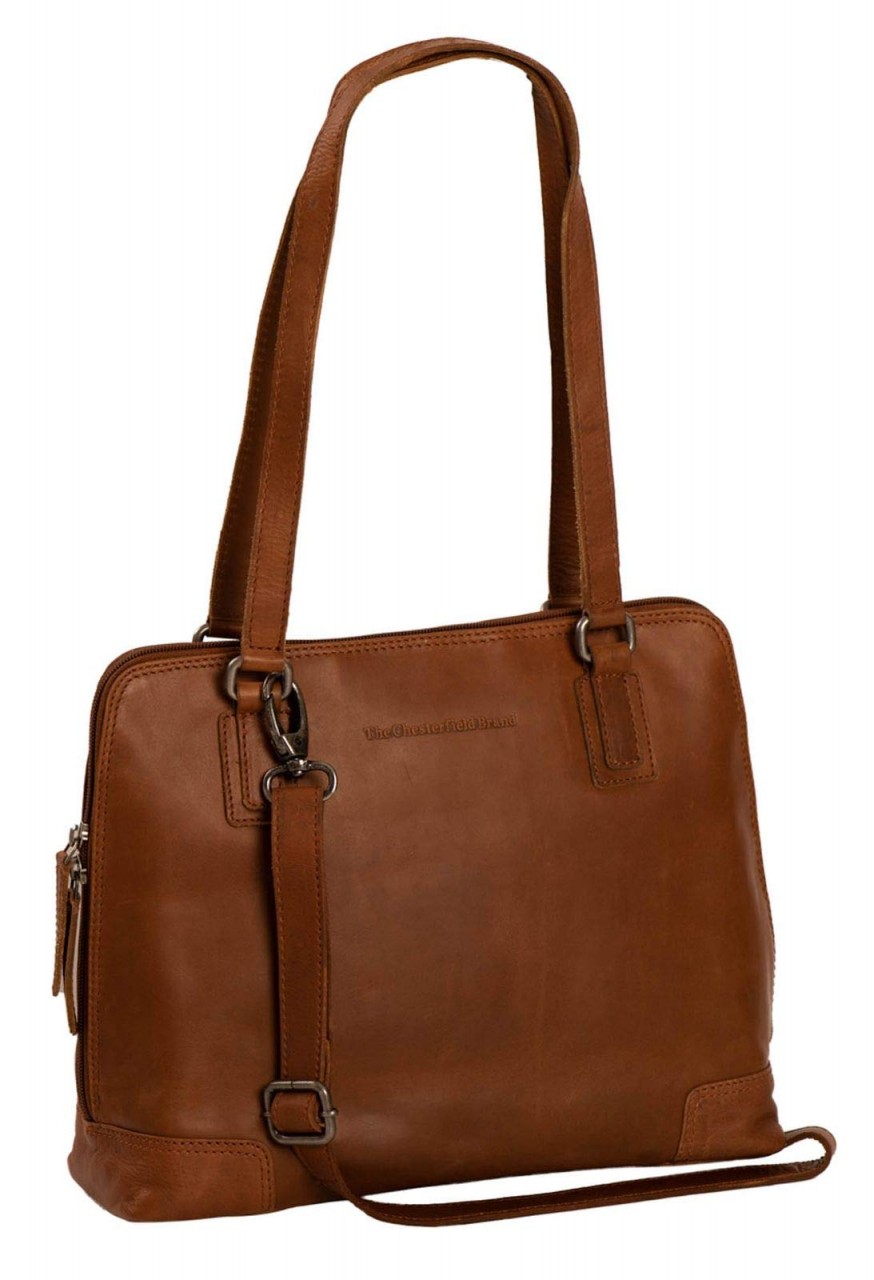 THE CHESTERFIELD BRAND Handtaschen braun Shouldertas klein Flint