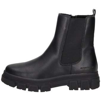 Tom Tailor Chelsea Boots in schwarz
