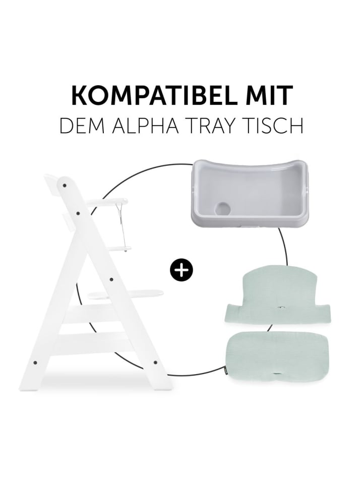 Hauck Sitzkissen / Hochstuhlauflage für Alpha Hochstuhl - in gruen günstig kaufen onesize