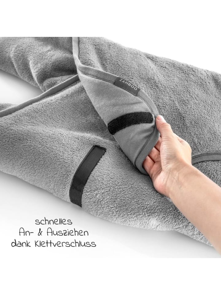 Zamboo Einschlagdecke für Babyschale - leicht gefüttert in grau günstig kaufen onesize