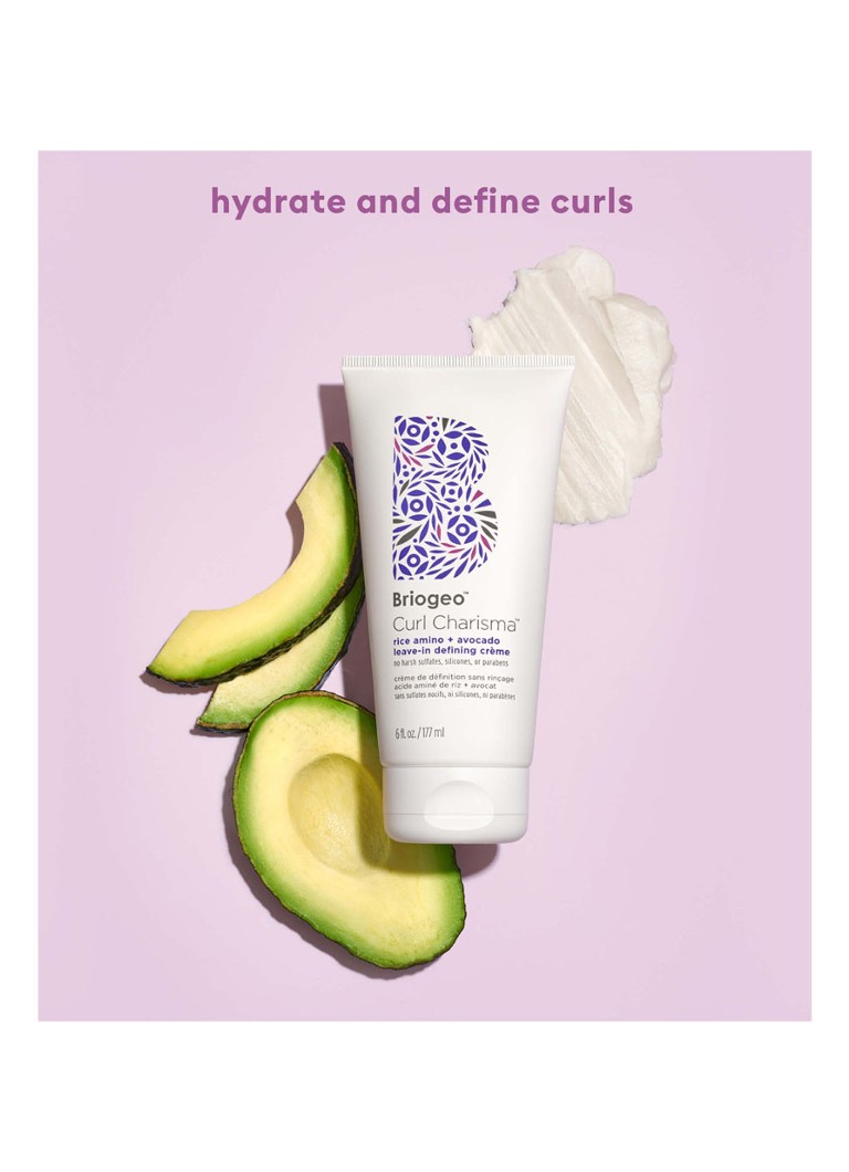 Cremă definitoare pentru bucle Briogeo Curl Charisma™ Leave-In cu aminoacizi din orez și avocado – Cremă leave-in