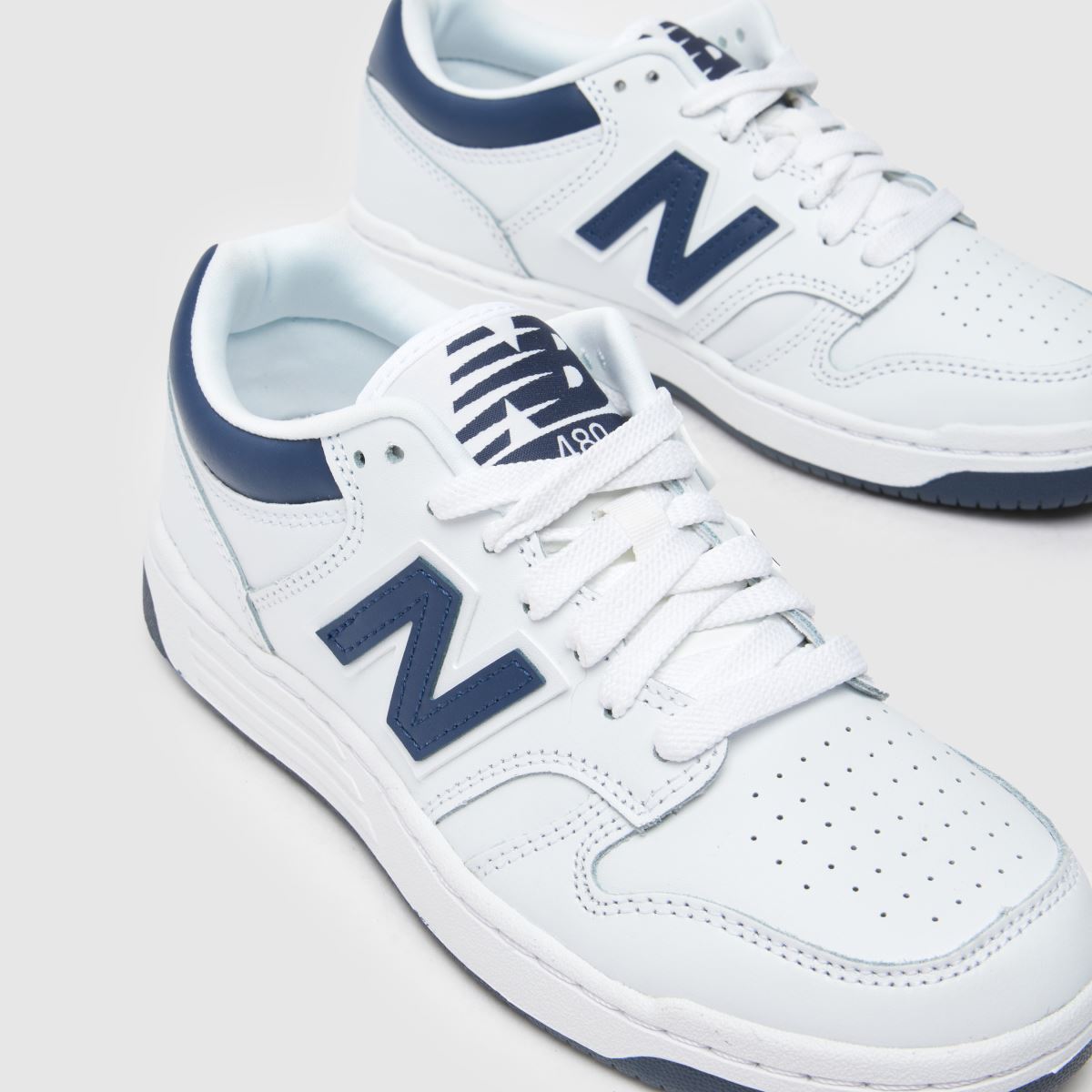 New Balance vita och marinblå 480 Pojkar Ungdomsskor