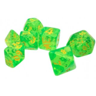 Munchkin Polyhedral Dice Green/Yellow (7)