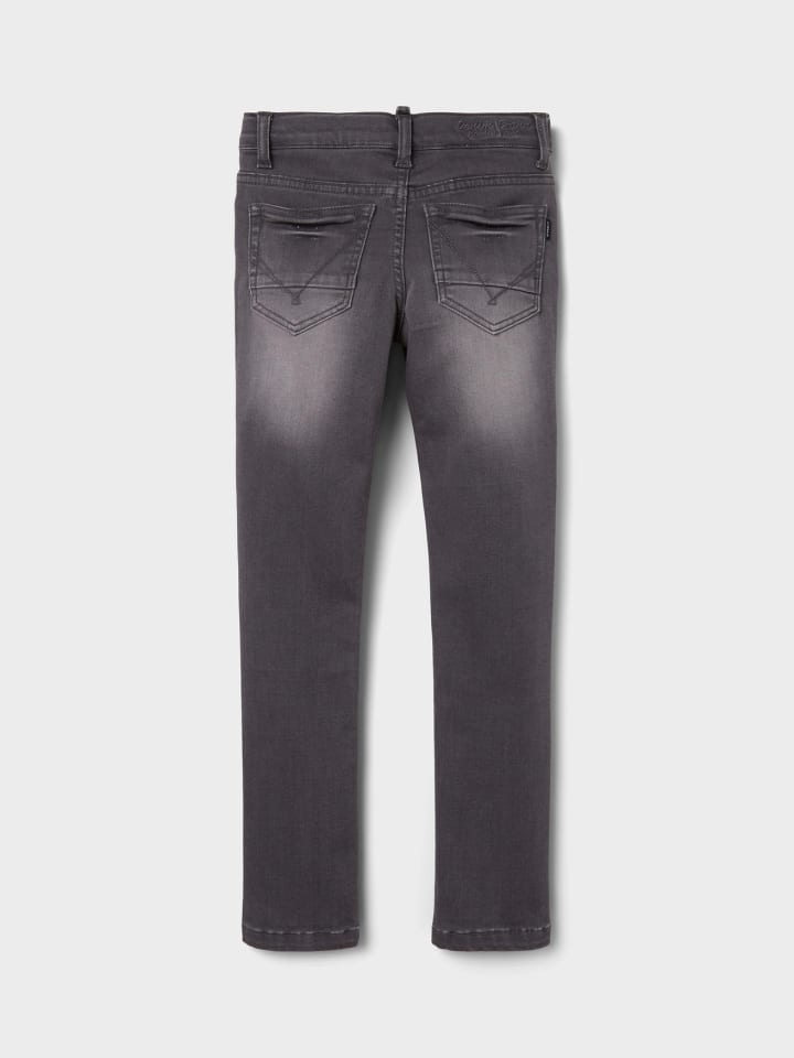 name it Stretch Jeans Slim Fit NKMTHEO in Grau günstig kaufen
