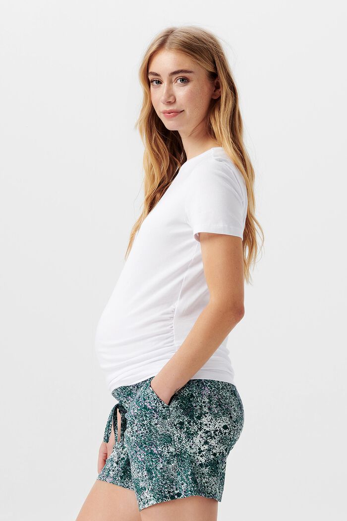 T-Shirt mit Blumenprint, Bio-Baumwolle