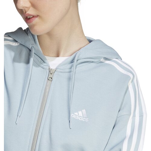 DAMEN KAPUZENSWEAT ESSENTIALS 3-STREIFEN FRENCH TERRY OVERSIZED