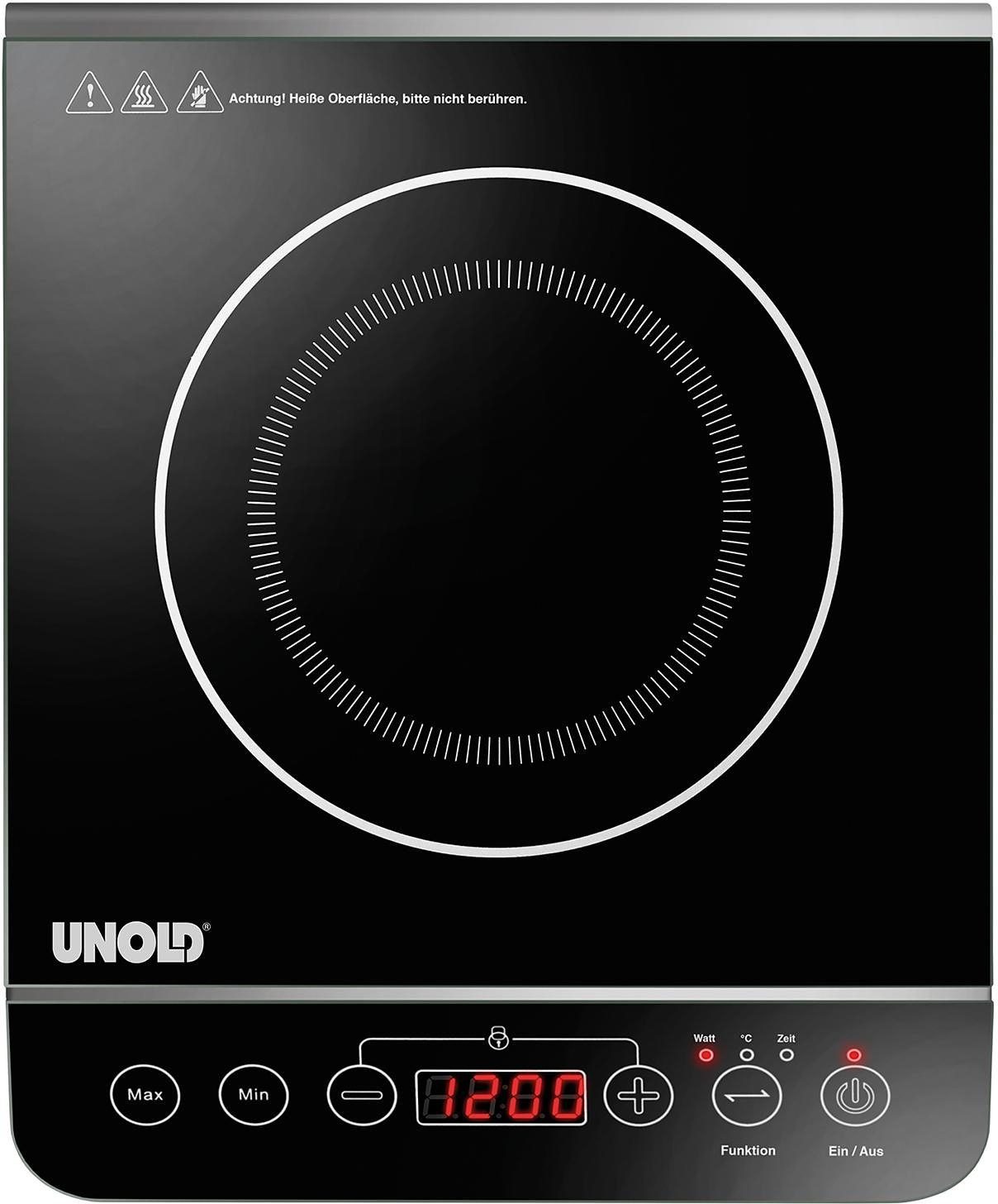 Unold Einzel-Induktionskochplatte 58105 Elegance, bis 2.000 Watt