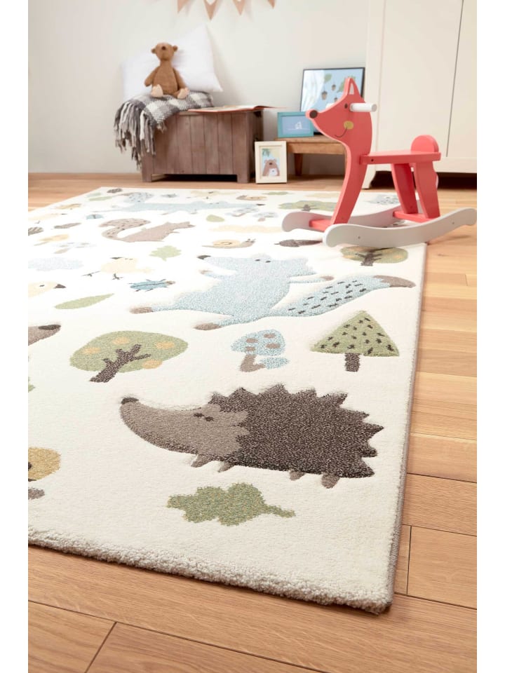 Sigikid Kinderteppich Forest in weiß/blau günstig kaufen