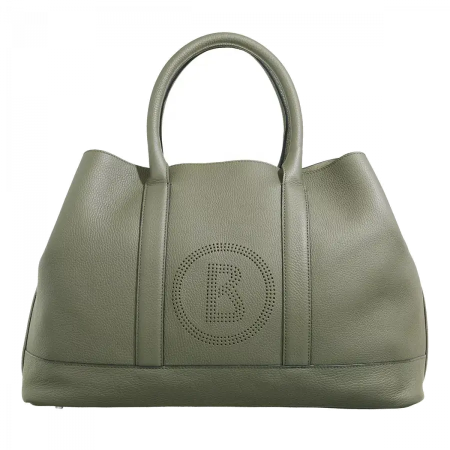 Bogner - Bogner Handle Bags Leder Dark Gray - grau