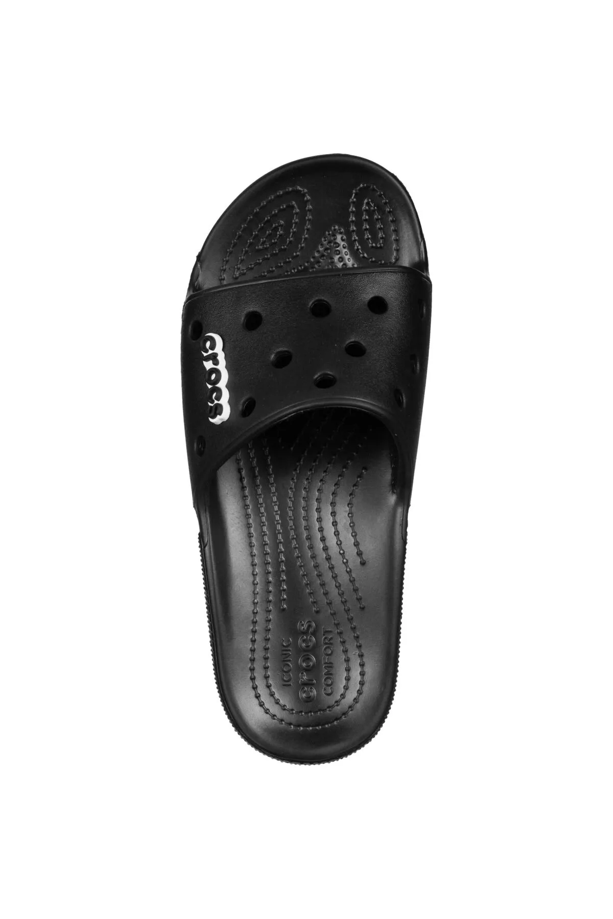Crocs  Pantolette - Schwarz - Flacher Absatz