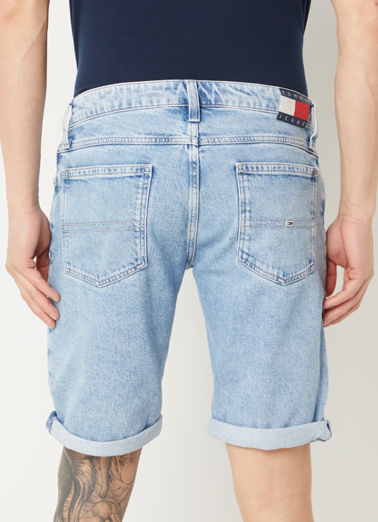 Tommy Hilfiger denimshorts med rett passform og sidelommer