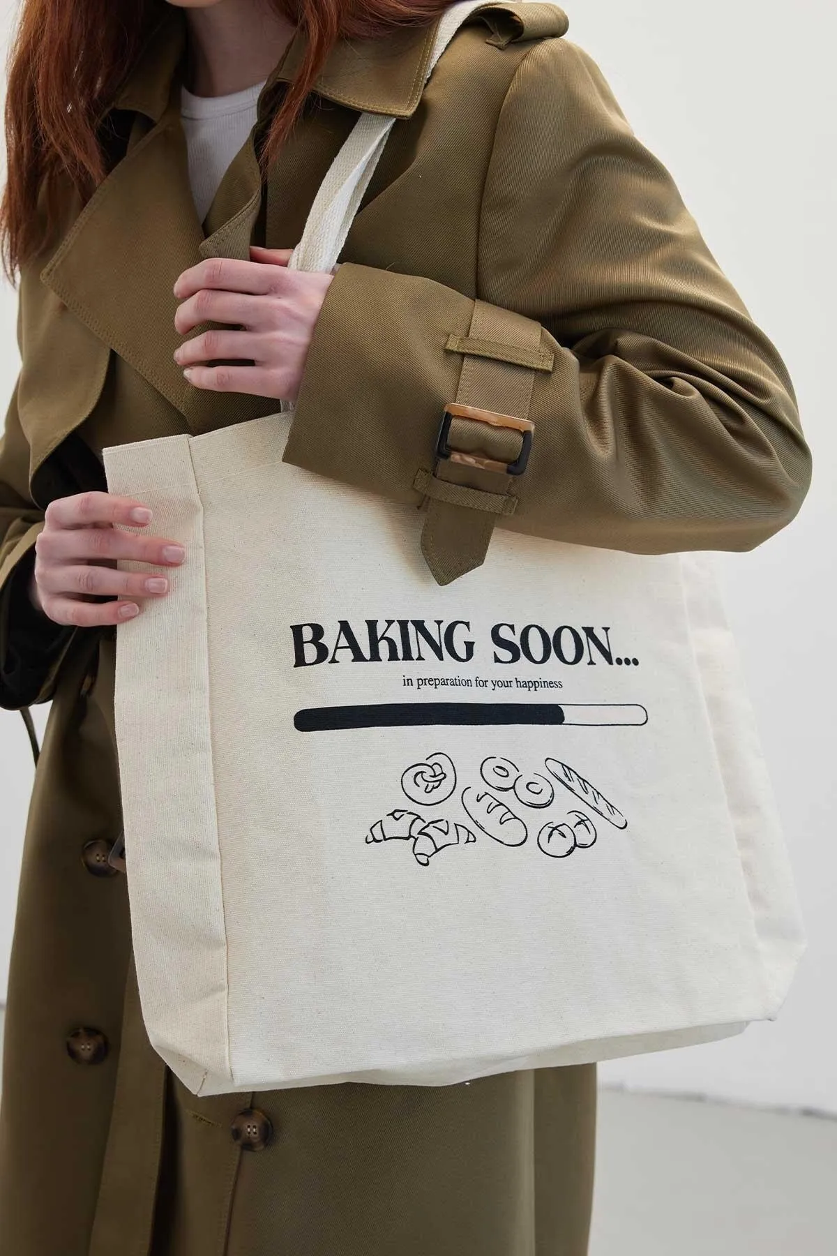 Manuka  BEDRUCKTE GÄSTE STOFFTASCHE BACKEN