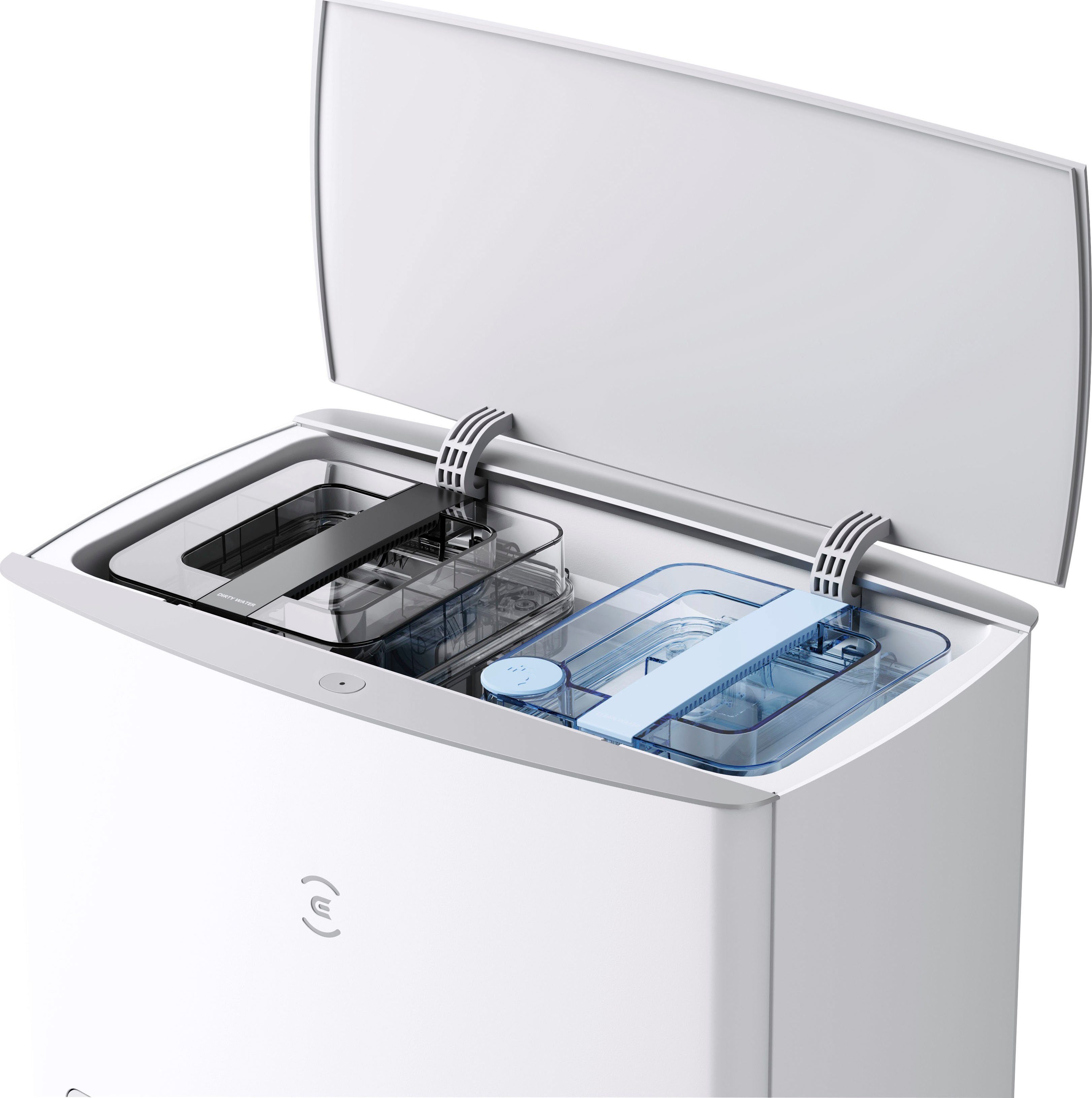 ECOVACS Nass-Trocken-Saugroboter DEEBOT T20 OMNI, 45 W, 6000PA, Auto-Mopp-Hebefunktion, OMNI Reinigungsstation, Weiss/Silber