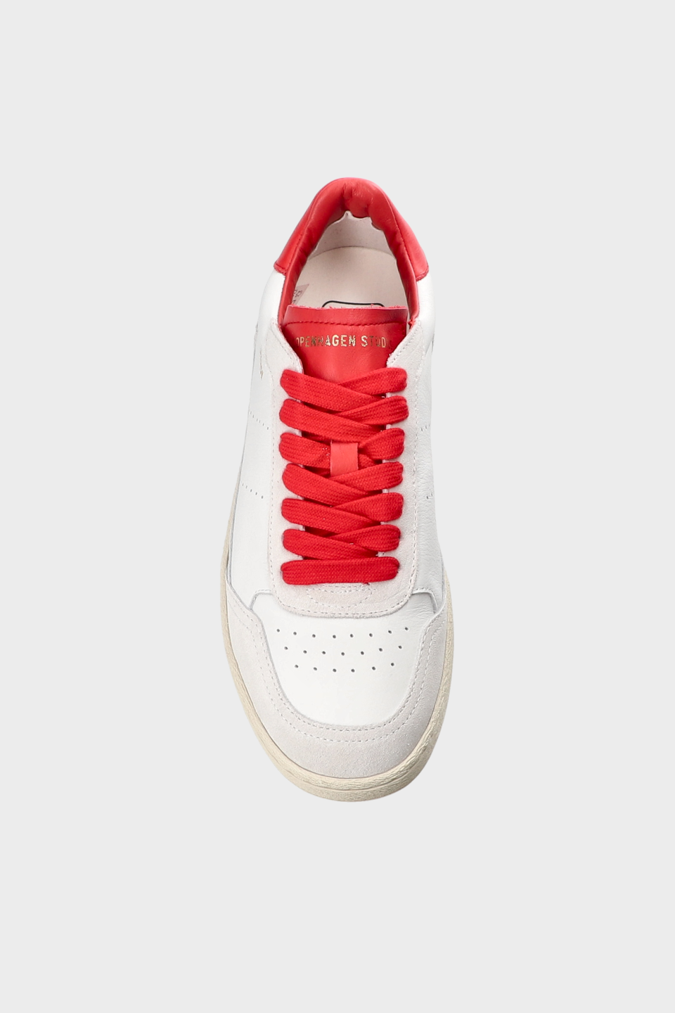 CPH255 leather mix white/red